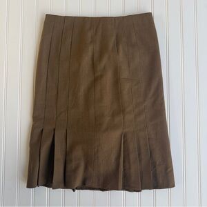 Teri Jon Elegant Brown Pencil Skirt